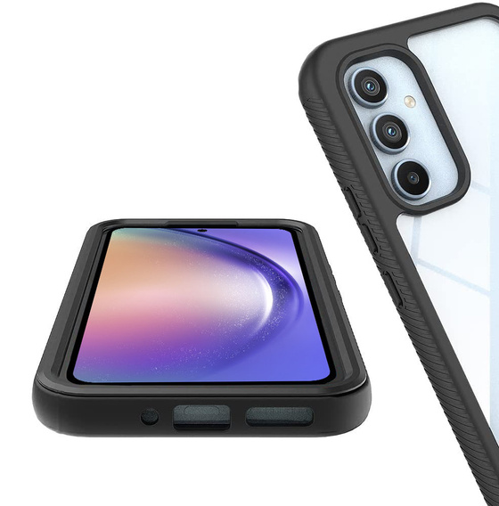 Θήκη για Samsung Galaxy A54 5G, Shockproof, με μεμβράνη, μαύρη