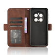 Θήκη με πτερύγιο για Honor Magic 7 Pro, Card Slot, καφέ
