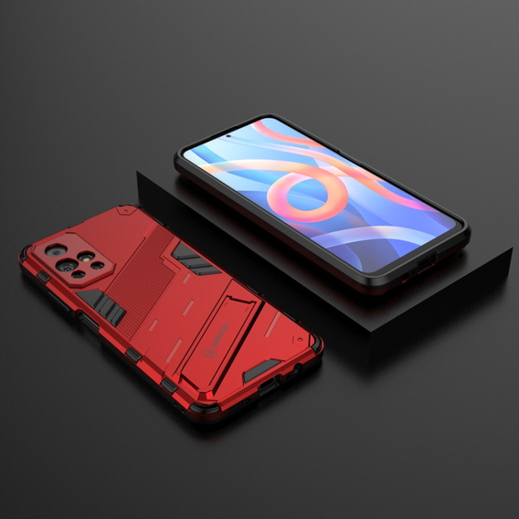 Θήκη για Xiaomi Poco M4 Pro 5G / Note 11S 5G, Military kickstand, μπλε