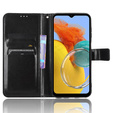 Θήκη με πτερύγιο για Samsung Galaxy M34, Crazy Horse Wallet, μαύρη