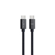 Καλώδιο Maxlife MXUC-12 USB-C - USB-C 1.0 m 100W, μαύρο