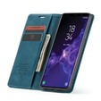 θήκη CASEME για Samsung Galaxy S9 Plus, Leather Wallet Case, μπλε