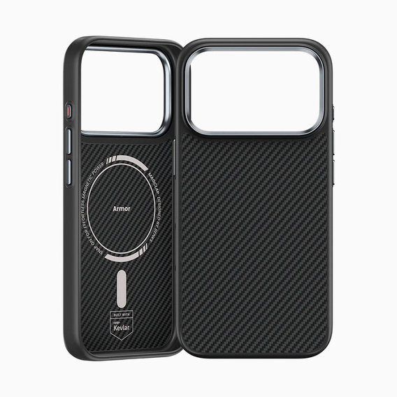 BENKS Kevlar Armor PRO Carbon Fiber 600D A070 θήκη για MagSafe με ενεργό κουμπί για iPhone 17 Pro Max