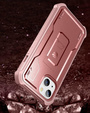 Θωρακισμένη θήκη για iPhone 13 mini, Dexnor Full Body, ροζ rose gold