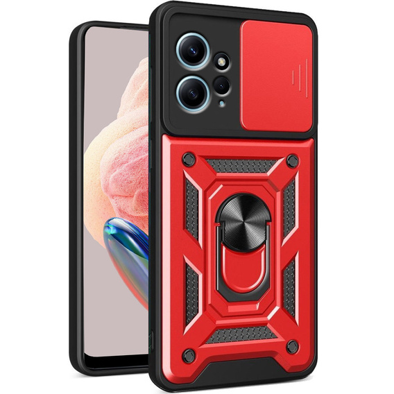 Θήκη για Xiaomi Redmi Note 12 4G, CamShield Slide, κόκκινο