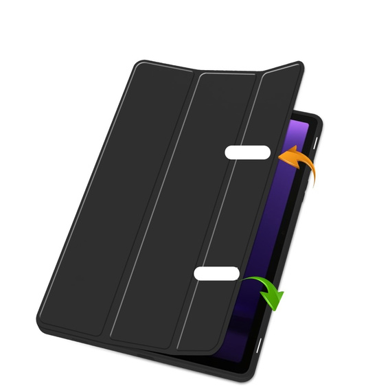Θήκη για Samsung Galaxy Tab S10 Lite / S10 FE / S9 FE, Smartcase με χώρο για γραφίδα, μαύρη