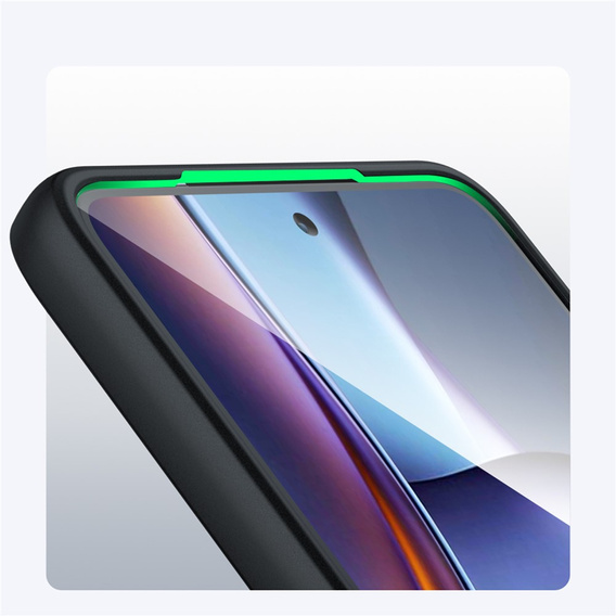 Θήκη για Xiaomi Redmi 15 5G / 4G, με προστασία κάμερας, διάφανη με μαύρες πλευρές