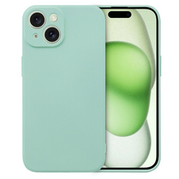 Θήκη για iPhone 15 Plus, Silicone Lite, μέντας