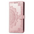 Θήκη με πτερύγιο για Oppo A40 / Oppo A40m, Mandala, ροζ rose gold