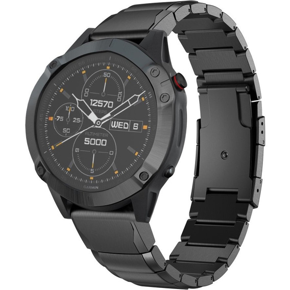 Βραχιόλι για Garmin Fenix 3/3HR/5X/6X/6X/6X PRO/7X, Μαύρο