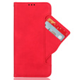 Θήκη με πτερύγιο για Samsung Galaxy M34, Card Slot, κόκκινη