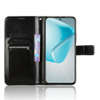 Θήκη με πτερύγιο για Infinix Hot 50 Pro+ 4G, Crazy Horse Wallet, μαύρη