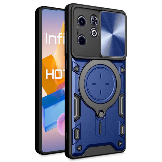 Θωρακισμένη θήκη για Infinix Hot 40i, CamShield Slide, μπλε