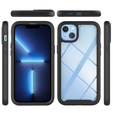 Θήκη για iPhone 14 Plus, Shockproof, με μεμβράνη, μπλε