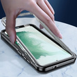 Θήκη για Samsung Galaxy S24+ Plus, Shockproof, με μεμβράνη, μαύρη