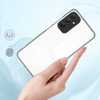 Θήκη για Samsung Galaxy M34 5G, Fusion Hybrid, με προστασία κάμερας, διαφανής / μαύρη