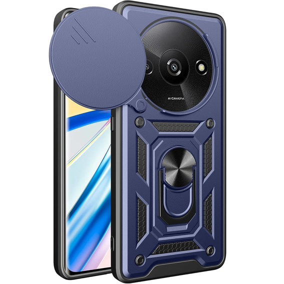 Θήκη για Xiaomi Redmi A3, CamShield Slide, μπλε