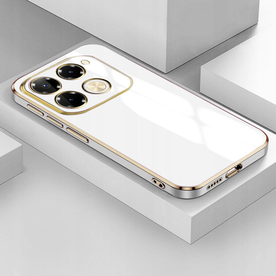 Θήκη για Infinix Note 40 Pro, Glamour CamShield, λευκή