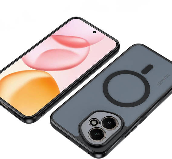 Θήκη για Honor 400 5G, για MagSafe, ERBORD Μatt Case, μαύρη