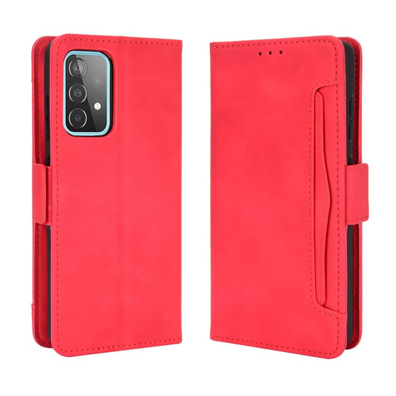 Θήκη με πτερύγιο για Samsung Galaxy A52 / A52s, Card Slot, κόκκινη