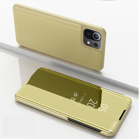 Θήκη για Xiaomi Mi 11 Lite / Mi 11 Lite 5G / 11 Lite 5G NE, Clear View, χρυσή