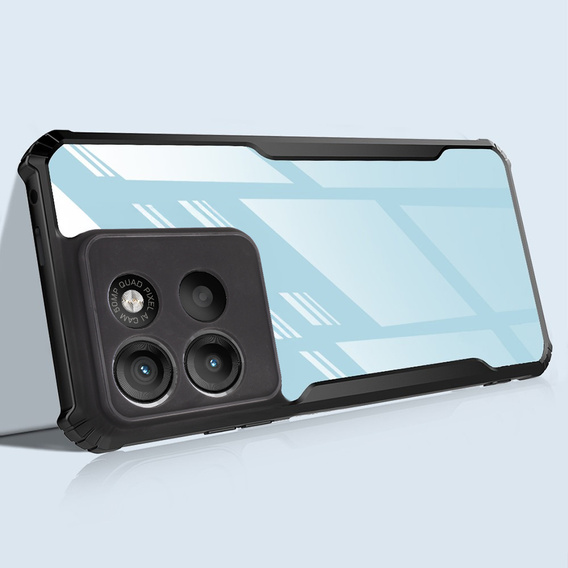 Θήκη για Motorola Moto G15 / Motorola Moto G15 Power, AntiDrop Hybrid, μαύρη