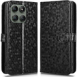 θήκη πτερύγιο για Motorola Edge 60 Pro, Wallet Rhombus, μαύρη
