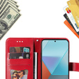 Θήκη με πτερύγιο για Xiaomi Redmi Note 13 Pro 5G, Mandala, κόκκινη