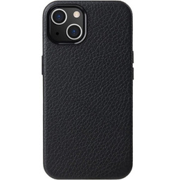Θήκη MELKCO για iPhone 15, δερμάτινη για MagSafe, μαύρη