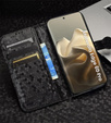 θήκη πτερύγιο για Motorola Edge 60 Pro, Wallet Rhombus, μαύρη