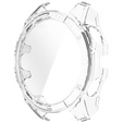 Θήκη 2σε1 + γυαλί μετριασμένο για Garmin Fenix 8 47mm, διαφανής