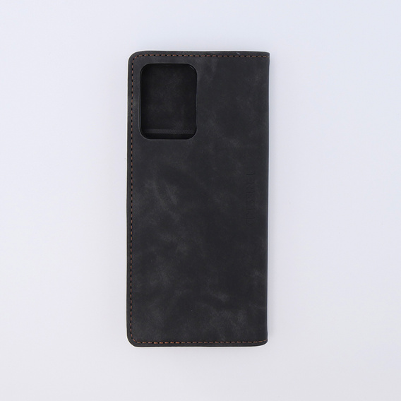 Θήκη για Xiaomi Redmi Note 12 5G / Poco X5 5G, ERBORD Vintage, πορτοφόλι με πτερύγιο, μαύρη