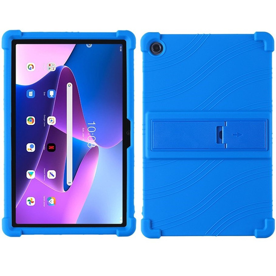 Θήκη σιλικόνης για Lenovo Tab M10 Plus 10.6 Gen 3 TB-125F TB-128F, Impact, θωρακισμένη, σκούρο μπλε
