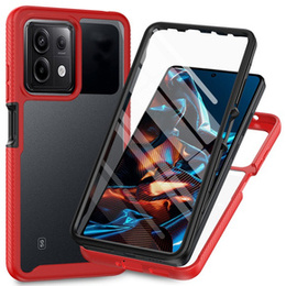 Θήκη για Xiaomi Redmi Note 13 Pro 5G, Shockproof, με μεμβράνη, κόκκινη