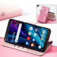 Θήκη με πτερύγιο για T Phone 2 Pro 5G, Butterfly, ροζ rose gold