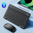 Θήκη + πληκτρολόγιο Apple iPad Pro 11" 5 gen. 2024, Leather Pen Slot TouchPad, μαύρη