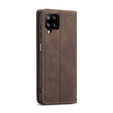θήκη CASEME για Samsung Galaxy A12 / M12 / A12 2021, Leather Wallet Case, καφές