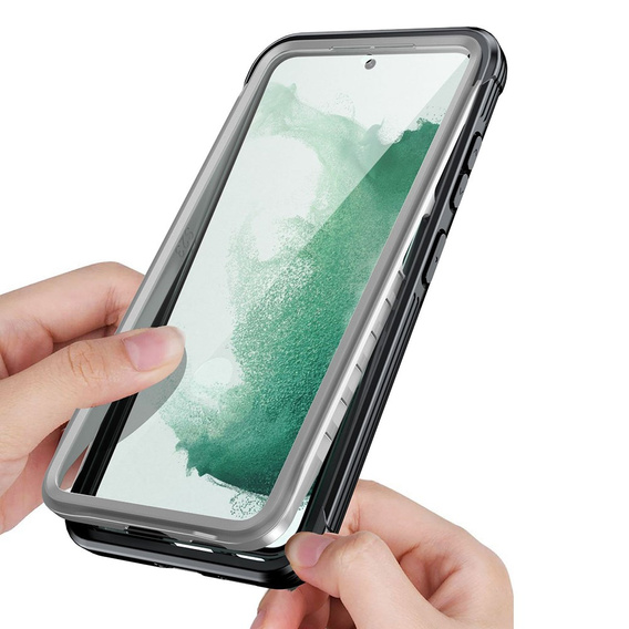 Θήκη για Samsung Galaxy S23, Shockproof, με μεμβράνη, μαύρη