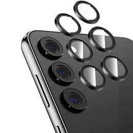 2x Γυαλί κάμερας για Samsung Galaxy S24, ERBORD Camera Lens, μαύρο