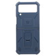 Θωρακισμένη θήκη για Samsung Galaxy Z Flip 4 5G, Dexnor Clip Holder, navy blue