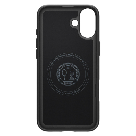 θήκη Spigen για iPhone 16 Plus, Thin Fit Mag, γκρι + γυαλί 9H tempered