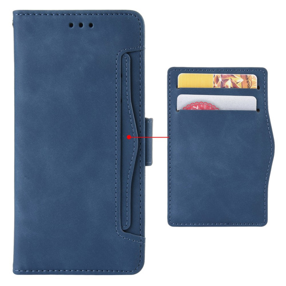 Θήκη με πτερύγιο για Xiaomi Redmi Note 13 5G, Card Slot, μπλε