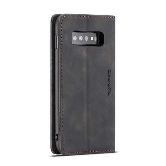 θήκη CASEME για Samsung Galaxy S10 Plus, Leather Wallet Case, μαύρη