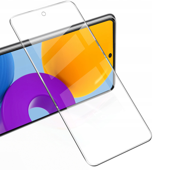 2x Μετριασμένο γυαλί για Samsung Galaxy M52, ERBORD 9H Hard Glass στην οθόνη