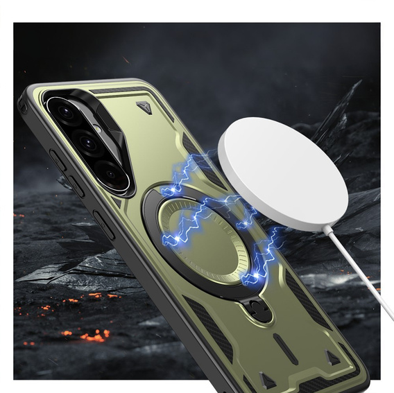 Θήκη για Samsung Galaxy A26, Military MagSafe, πράσινη