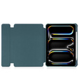 Θήκη πληκτρολογίου για iPad Pro 11" 2024 (5 gen.), Rotary 360° Leather, σκούρα πράσινη