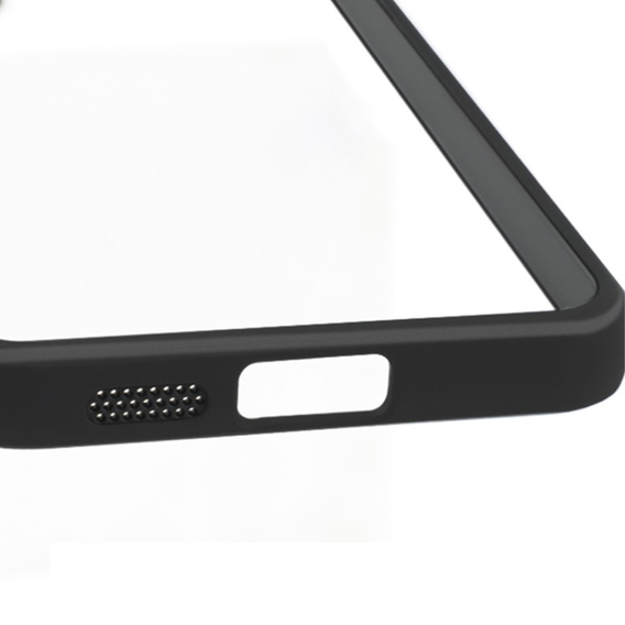 Θήκη για Samsung Galaxy S24+ Plus, Fusion Hybrid, με προστασία κάμερας, διαφανής / μαύρη