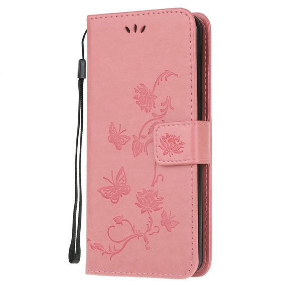 Θήκη με πτερύγιο για Motorola Moto G30 / G10, Butterfly, μπλε