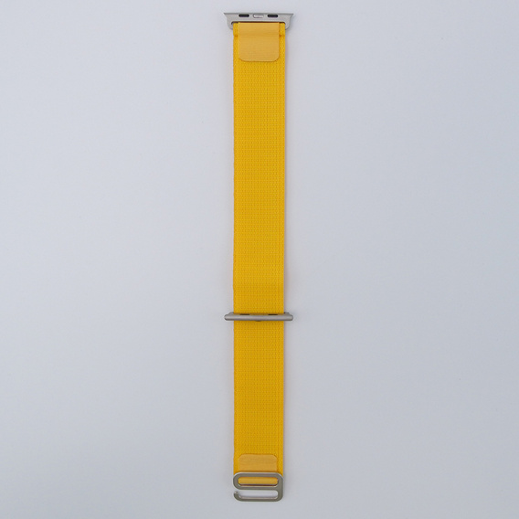 Λουράκι νάιλον για Apple Watch 1/2/3/4/5/6/7/8/SE/ULTRA 42/44/45/49mm, κίτρινη
