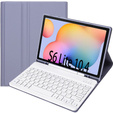 Θήκη + πληκτρολόγιο Samsung Galaxy Tab S6 Lite P610/P615 / S6 Lite 2022 10.4, Pen Slot, μωβ